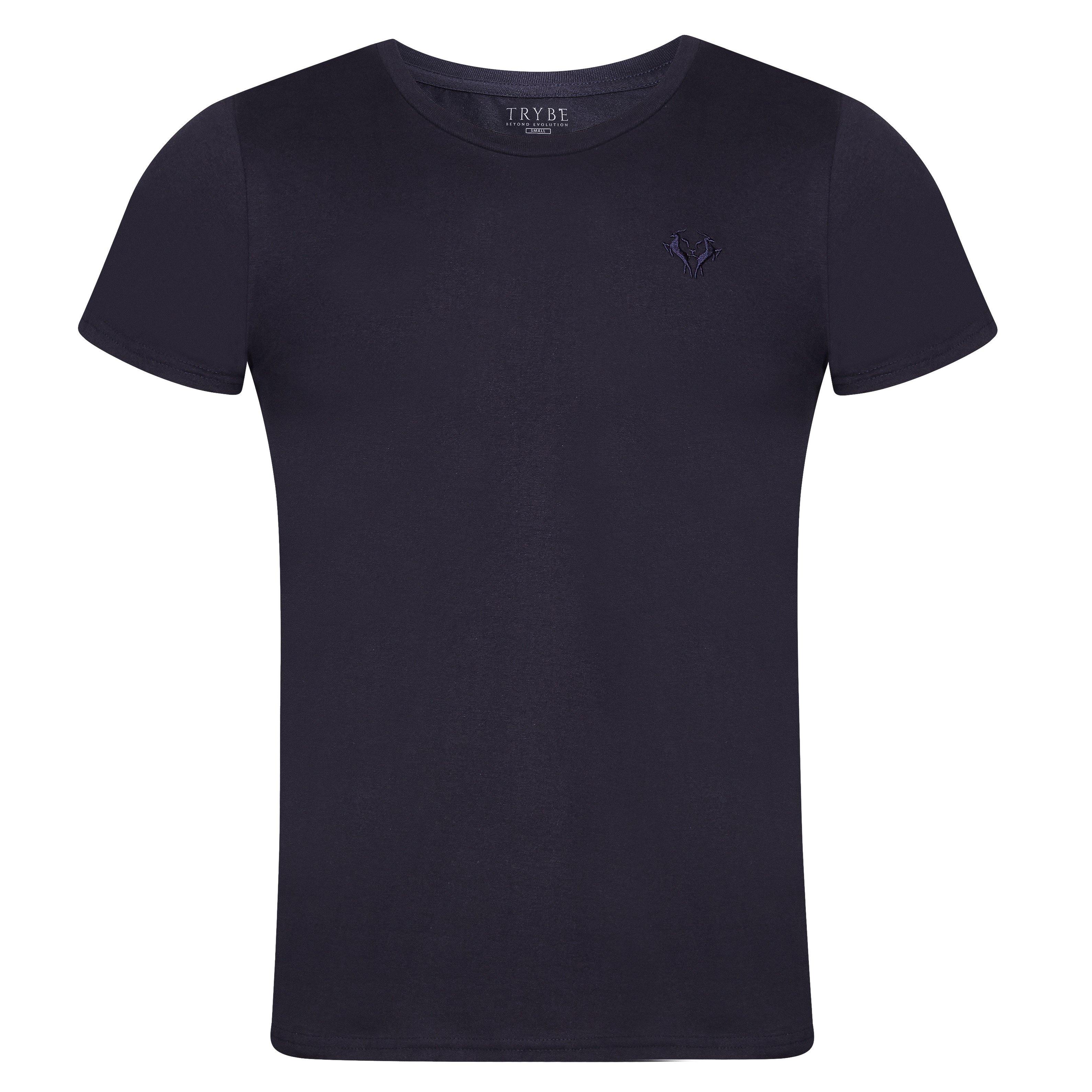Womens Organic Cotton T-Shirt Navy - Trybe